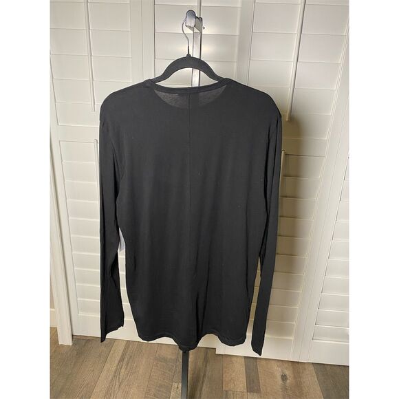 Cotton Citizen men’s Black Long Sleeve Crew Neck T-Shirt Size Medium. Supima - Picture 2 of 5